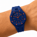 Navy Sport Rubber Strap & Case — for AP × Swatch Royal Pop (Crown at 12)